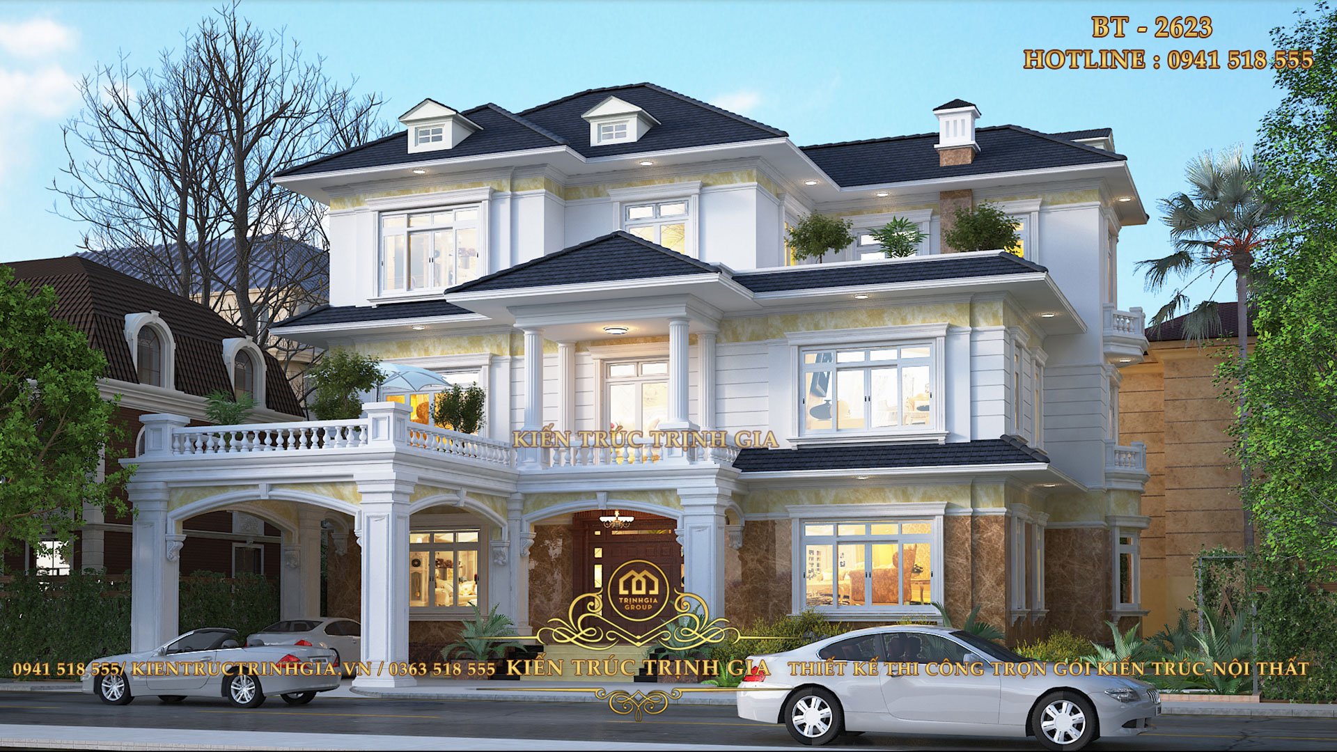 thiet-ke-biet-thu-mai-nhat-3-tang-tan-co-dien-1f